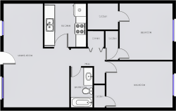 Ponderosa Pine - Two Bedroom / One Bath - 991 Sq.Ft*